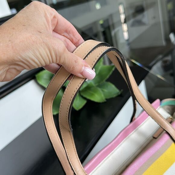 Kate Spade Kaylie Baby Bag Grove Street Printed Dunestripe travel business - Picture 11 of 14